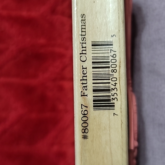 Colonial Town Scene (ship in harbour, whale, horse and buggy)Wooden Rubber Stamp - Picture 4 of 6